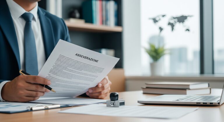 Consulente del Lavoro firma l'asseverazione per il Decreto Flussi